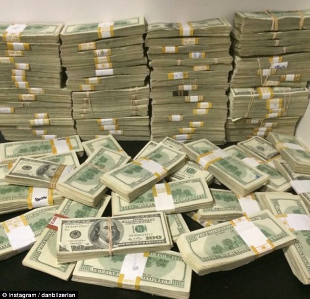 dollars this huge stack of cash is another typical image bilzerian sends to his millions