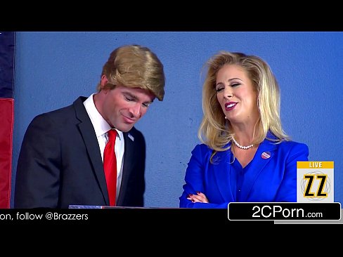 donald drumpf shuts up hillary clayton cherie deville with his cock