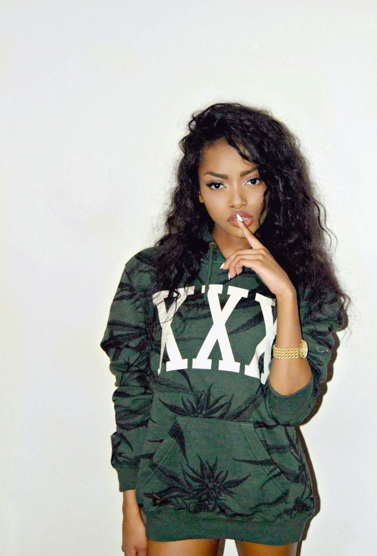 dope sweater jumper weed army green streetwear urban fashion bad bxtches