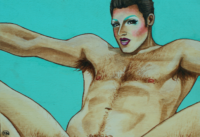 drag queens suck cock beguile for prettyartist paints vintage gay porn star...