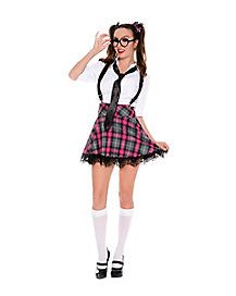 dreamgirl womens sexy schoolgirl plaid costume prep school 1