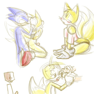 e sketch tails sonic anal gay sex male threesome fap