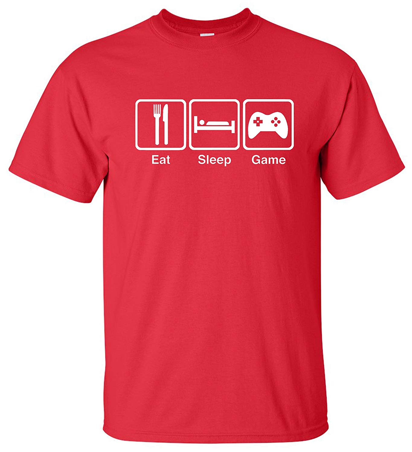 eatsleeptee mens eat sleep game shirt gamer gaming tee clothing