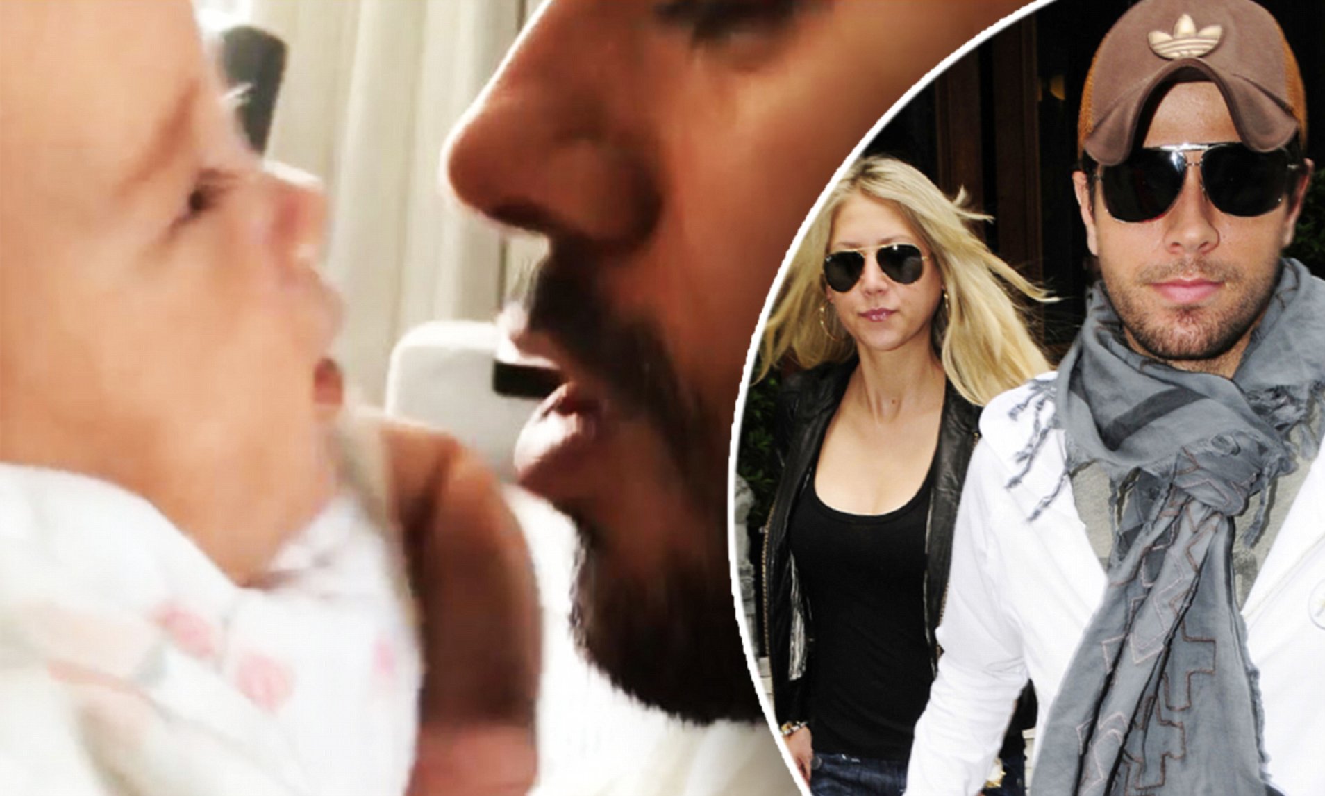 enrique iglesias dotes on baby daughter lucy with repeated kisses daily mail online 1