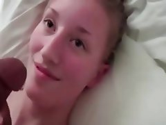 facial compilation of sweet blonde girl amateur blonde facial interracial pov 1