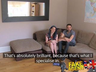 fakeagentuk threesome for horny couple want to fuck on camera in uk porn casting 2