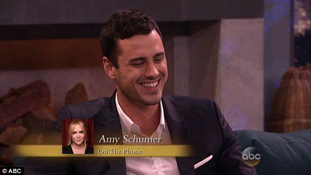 fan favorites amy schumer had ben higgins laughing as she offered the newly announced bachelor