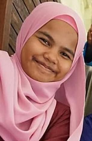 fe year old nur afini roslan pictured was a secondary school stu