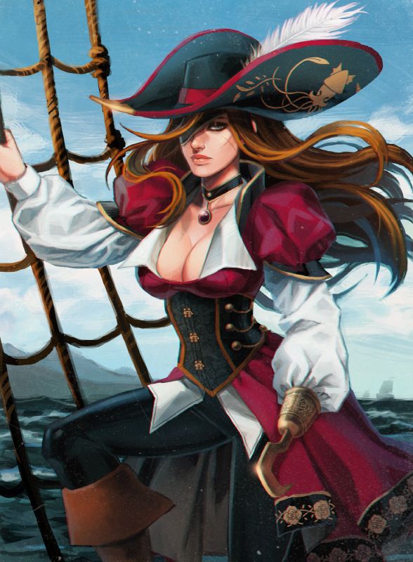 female pirate captain anime captain bonny reirei on deviantart