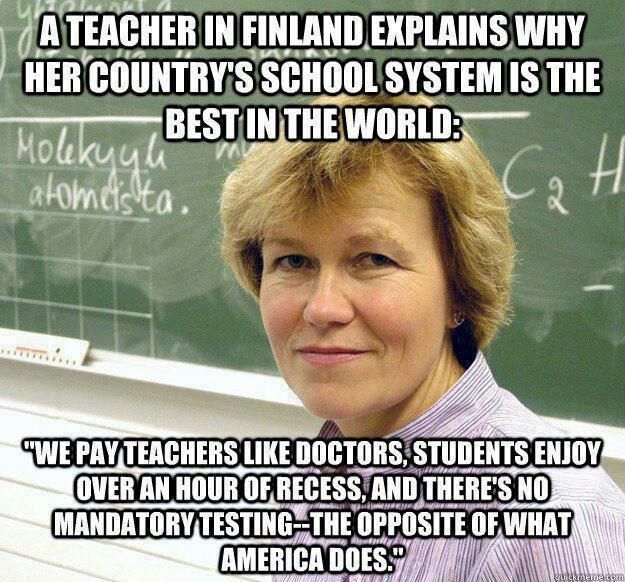 finland you rock with your school system