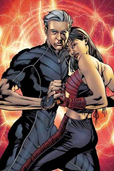 first look at quicksilver and scarlet witch from avengers age