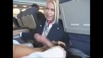 flight attendant gives head