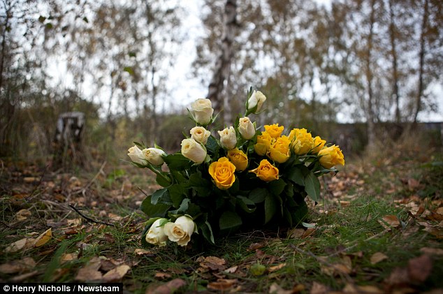 flowers were left at kings meadow nature reserve in nottingham today after a womans body was