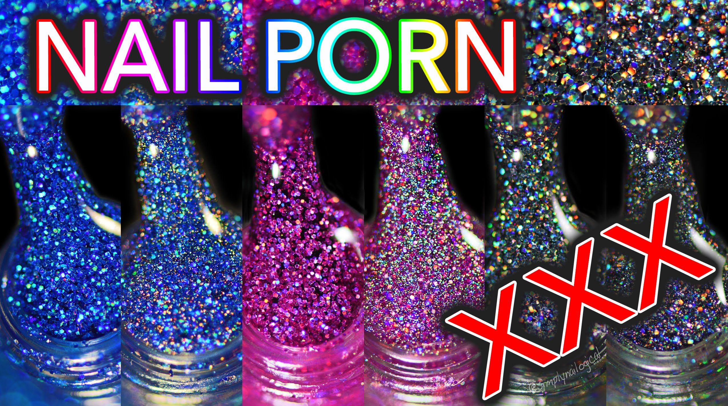 fun lacquer black holo witch collection live love polish