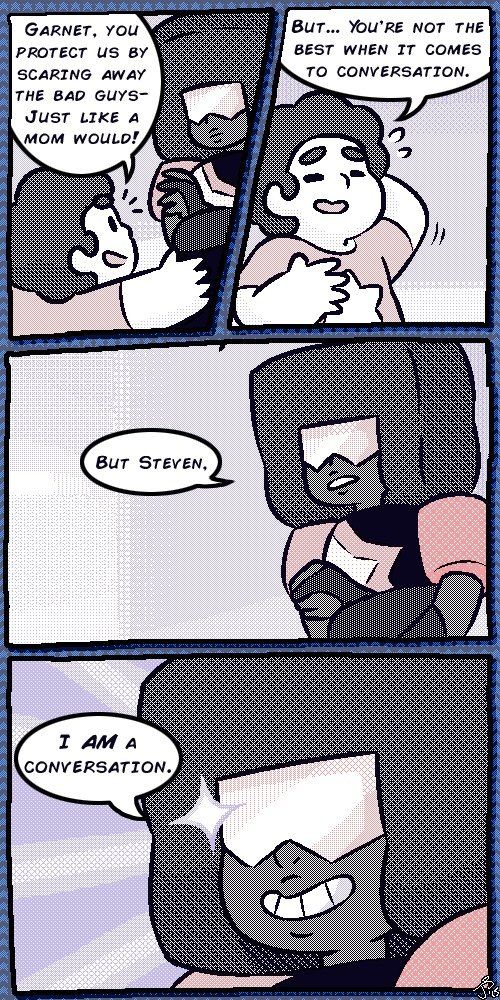 garnet is the mom est of the gems anyway find this pin and more on steven universe comics