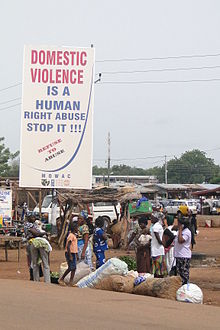 ghana domestic violence is a human right abuse poster