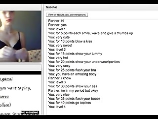 girl playing points game on omegle porn tube video 1