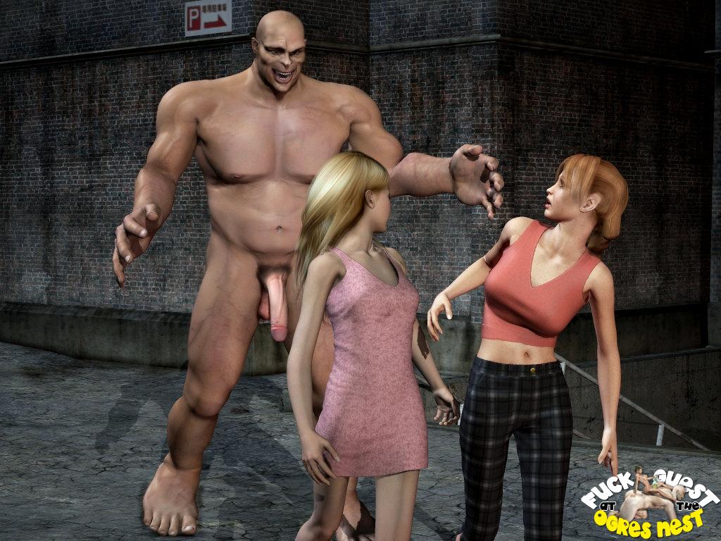 girls and giant from fuck guest at the ogres nest porn comic 1