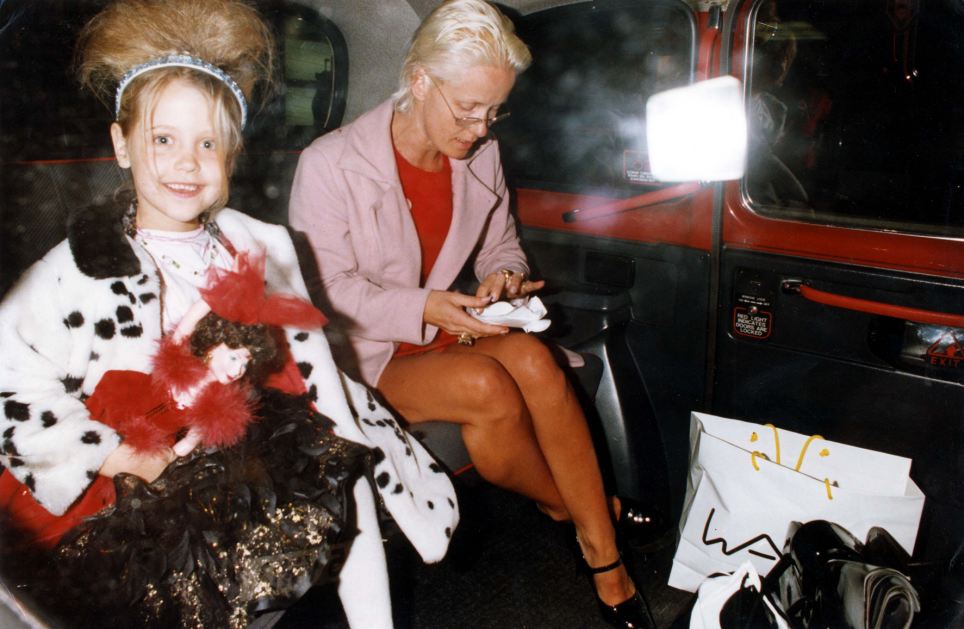 girls day out a young peaches left with her mother paula yates
