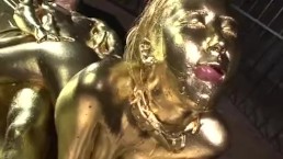 gold bodypaint fucking japanese porn 1