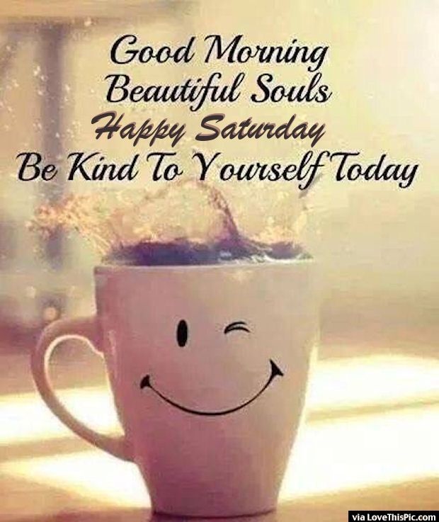 good morning beautiful souls happy saturday be kind to yourself today funny saturday quotes