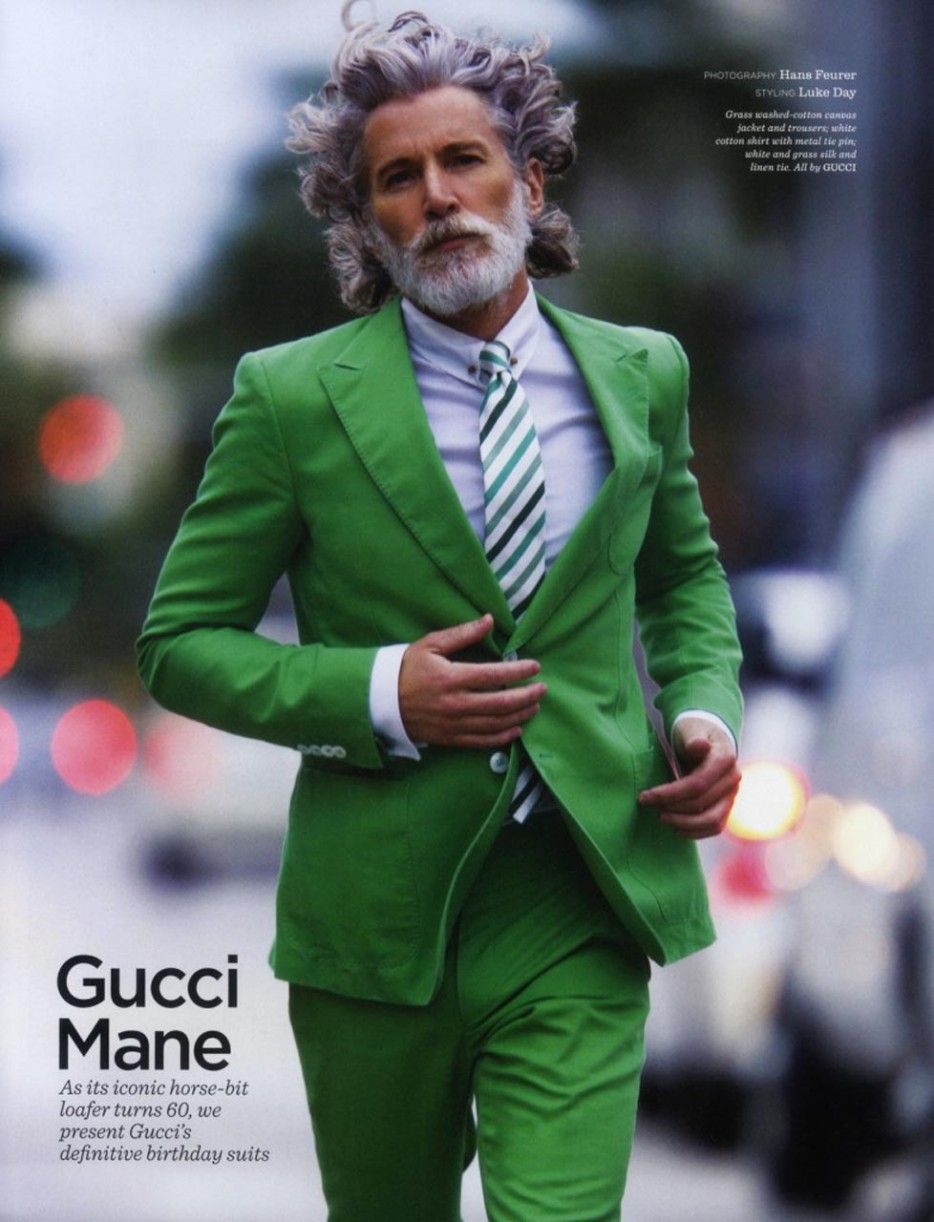 gucci suit photograph hans feurer styling luke day model aiden