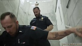 hairy cop hunks gay fucking the white cop with some chocolate dick 3