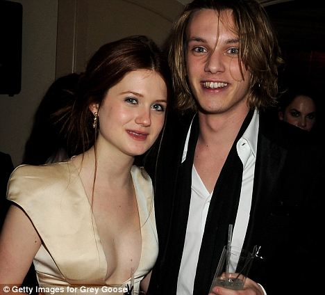 happier times bonnie wright and jamie campbell bower attend the bafta soho house grey goose
