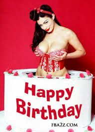happy birthday sexy birthday comment wishes stripper cake