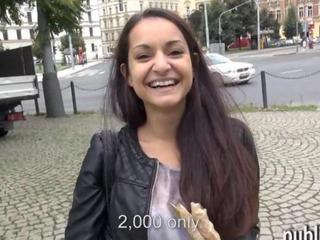hardsextube porn czech girl flashes tits before being boned in public