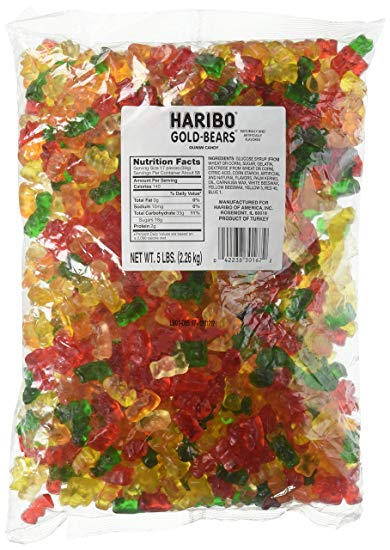 haribo original gold bears gummi candy pound bag of delicious bears