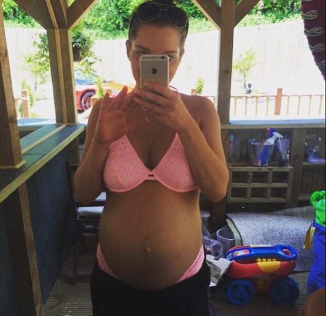 hello bump helen flanagan is expecting her first child with partner scott sinclair