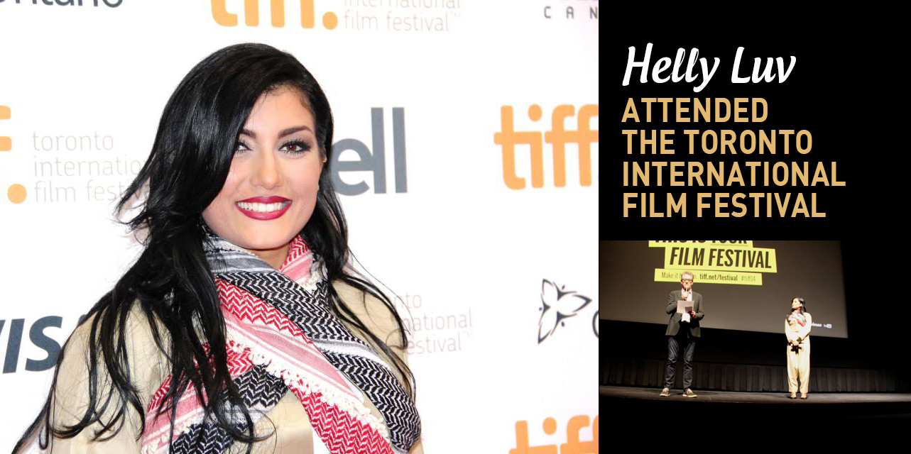 helly luv dressing peshmergas outfit at the toronto international film festival