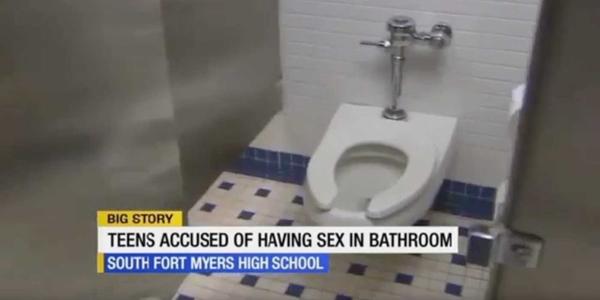 high school bathroom girl filmed having sex in school bathroom with boys conservative outfitters