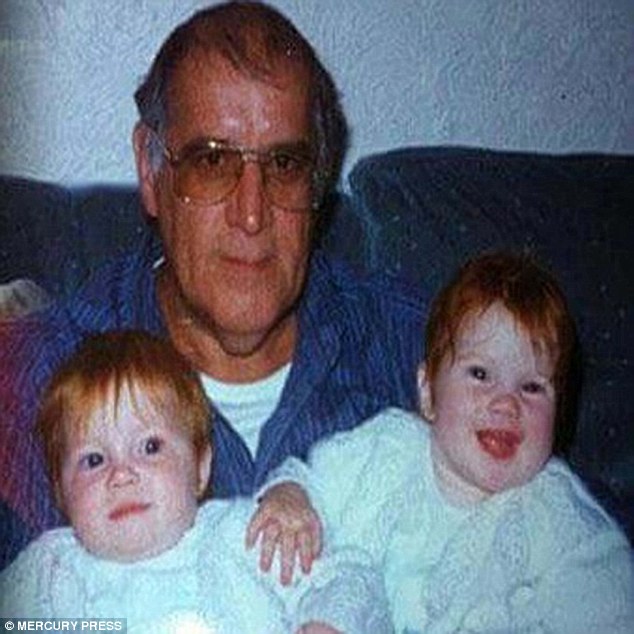 his mother is pictured as a baby with her twin sister georgina and her late grandfather