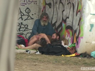 homeless threesome