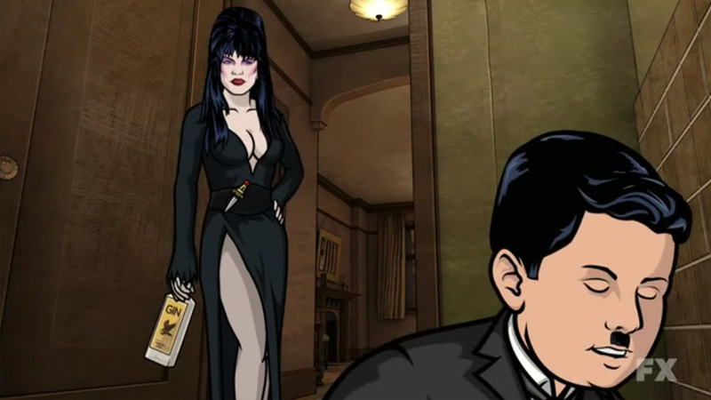 hopefully this coming october you can give malory archer dress as elvira mistress of the dark a chance