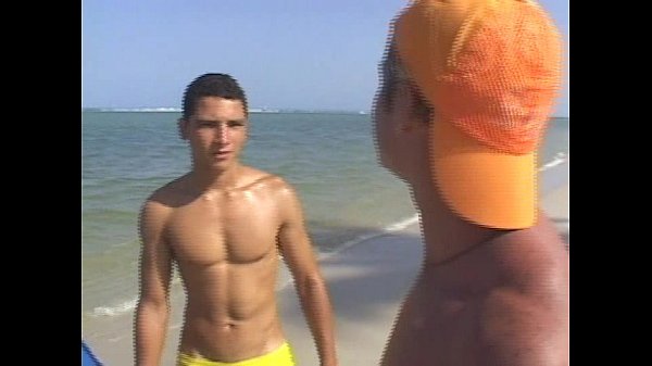 hot gay threesome fucking on the beach 1