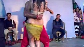 hot indian girl dancing on stage 2