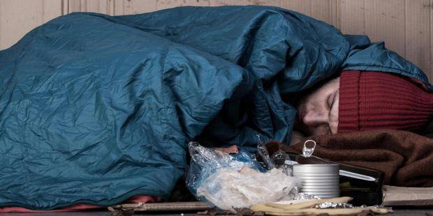 how to help a homeless person you see sleeping rough in the cold