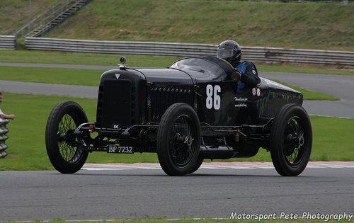hudson super six racer vintage sports car club mallory park august