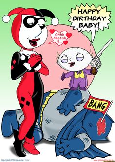 idea for a team up of harley quinn and stewie griffin harley quinn team ups