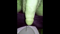 incredible hulk taking a piss