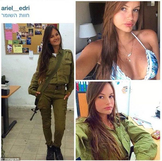 instagram page shows hot israeli army girls in uniforms and bikinis