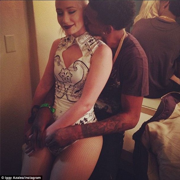 intimate shot azalea posted this steamy instagram snap of her straddling her boyfriend nick young