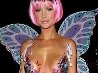 joanna krupa was a body paint butterfly for halloween