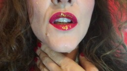joi cum to red golden lips 1
