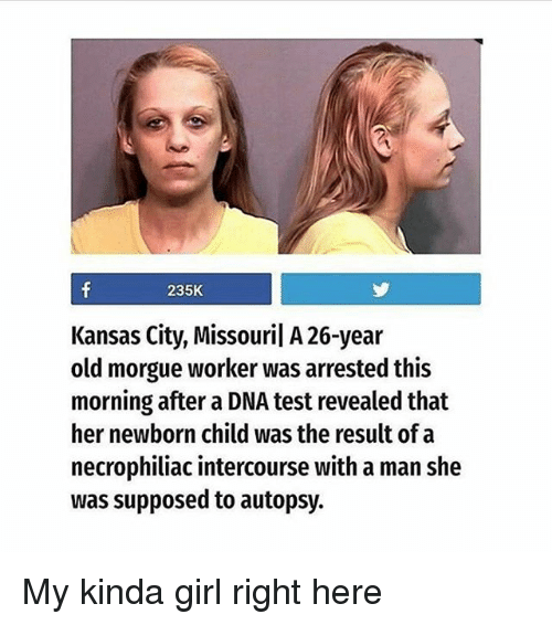 kansas city missouril a year old morgue worker was arrested