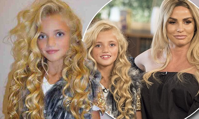 katie price slammed for glam snap of daughter princess daily mail online 1