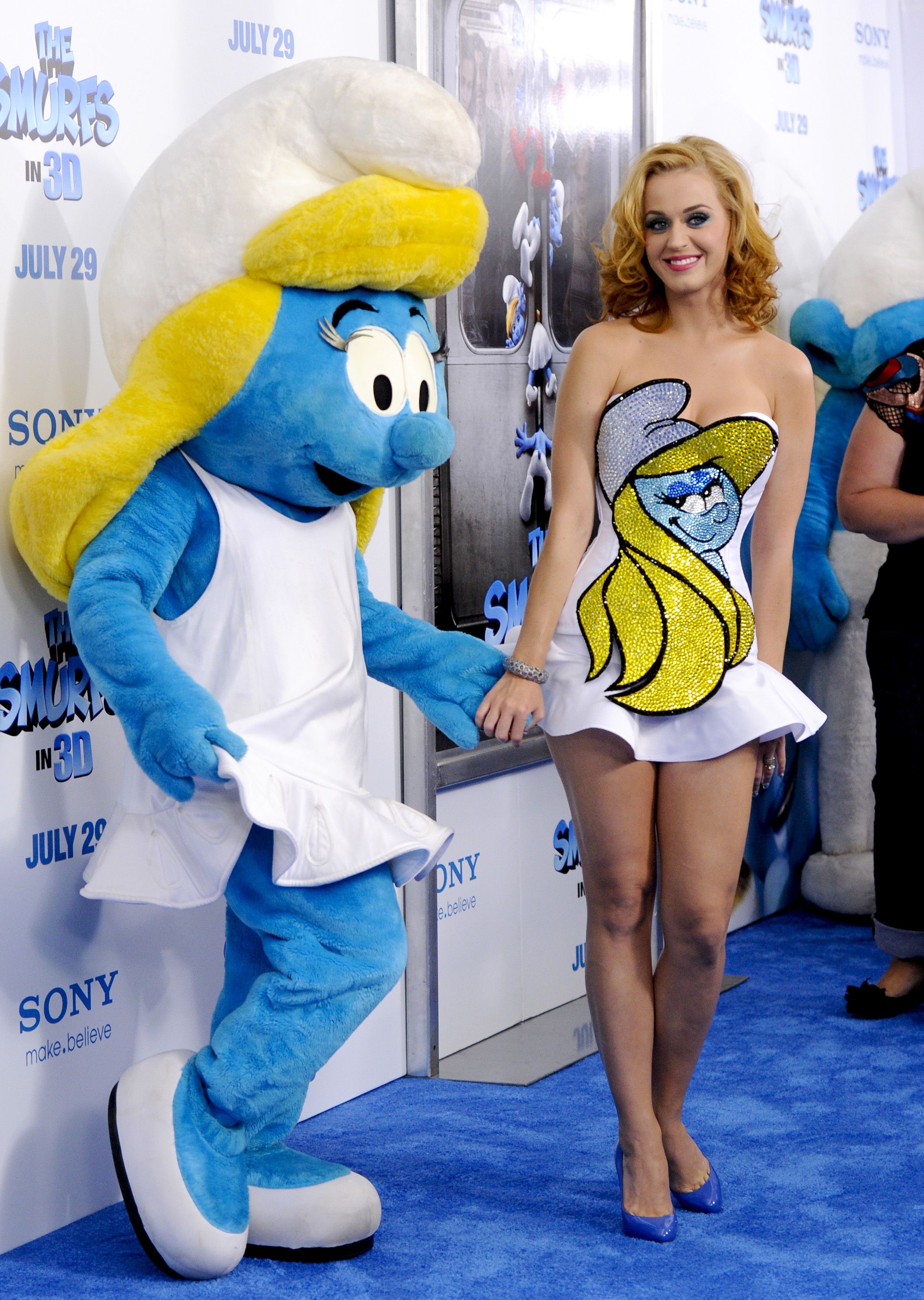katy perry smurf dress the lovely katy perry pinterest